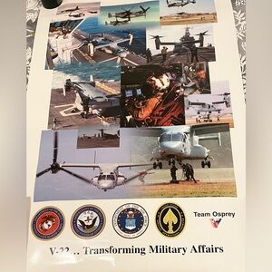V-22 Osprey Military Aircraft Poster